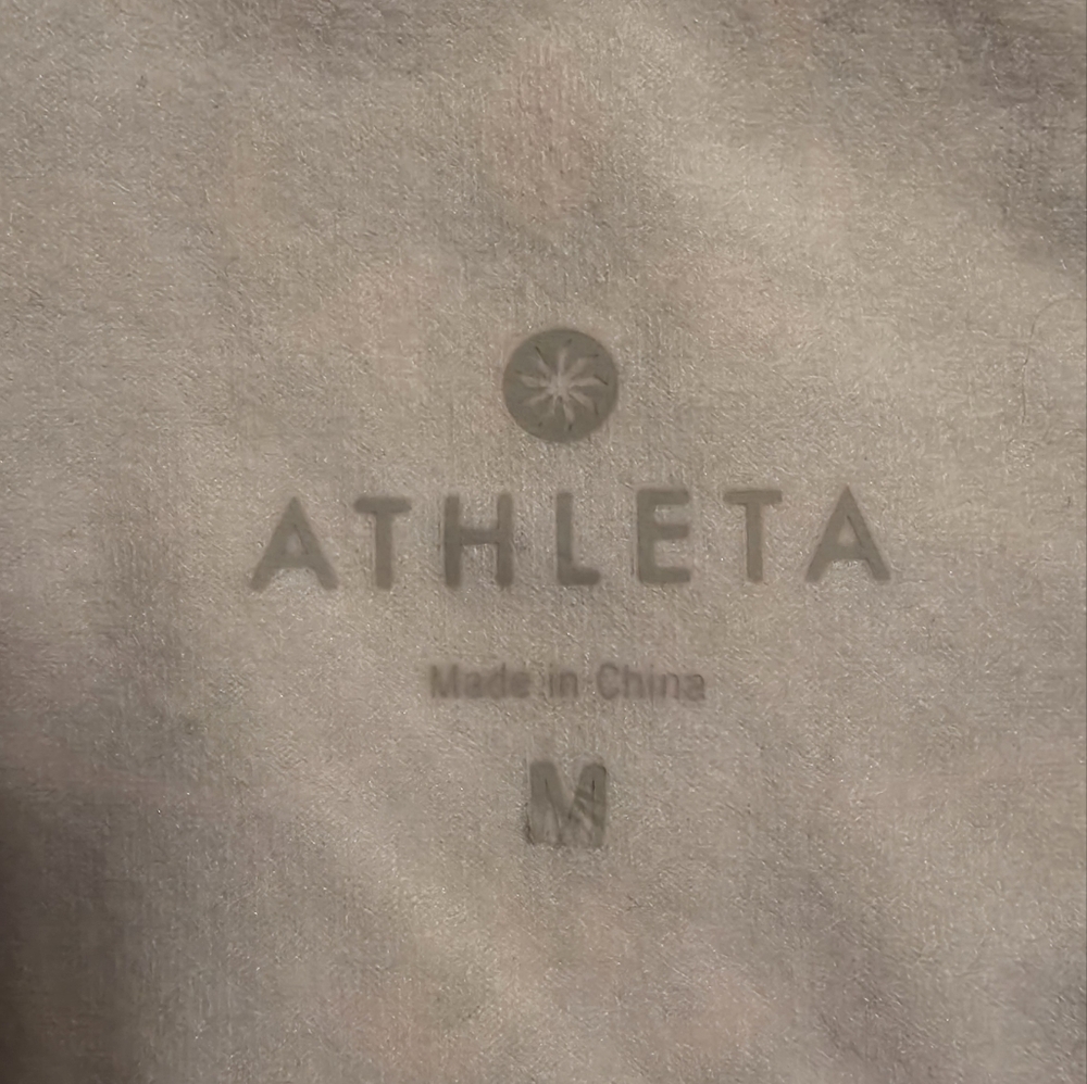 Athleta Purple and Pink Paisley Long Sleeve Blouse - Picture 2 of 3